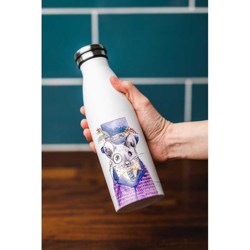 Mikasa Tipperleyhill Double-Walled Stainless Steel Bottle, 500 ml Vacuum Insulated