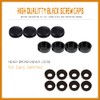 4 Set Black Anti Theft License Plate Screws Kits, Rustproof