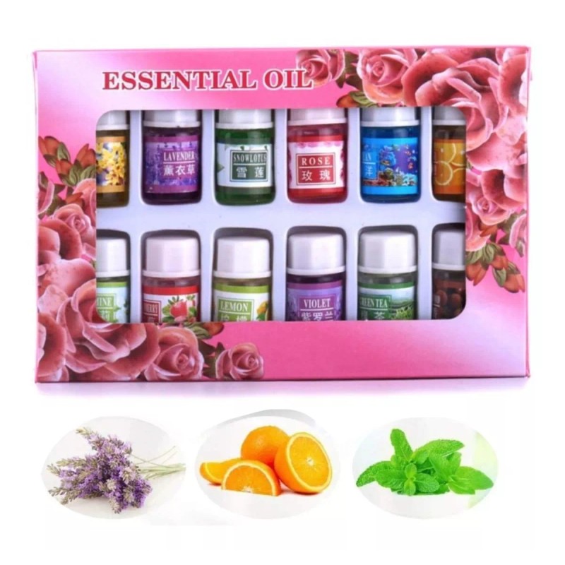 Clicmania Pack 12 Esencias Aromaticas Para Difusor Aromaterapia Spa