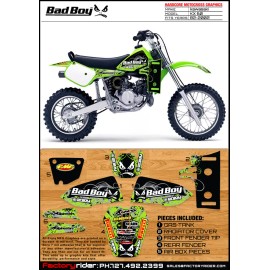 Enjoy Mfg 1982-2002 KAWASAKI KX 60 Bad Boy Motocross Graphics Dirt Bike Graphics KIT