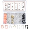 77 Pcs Fuel Line Retainer Clip Assortment Kit - Car