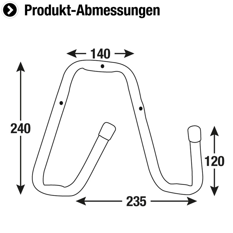 Connex DY222015 Wall Hook 240 x 235 x 140 x