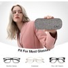 YOSE Glasses Case Hard Shell with Pouch and Cloth –