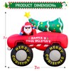 7FT Christmas Inflatable Blow Up Decorations, Santa Claus Drive Monster