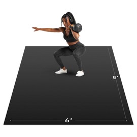 Cybstrax Extra Large Exercise Mat, 10’ x 6'/ 8’ x 6’/ 7’ x 5’/ 6’ x 4’- 7MM Thick Workout Mat for Home Gym, High-Density Gym Mat for Home Gym Floor, Non Slip Large Yoga Mat