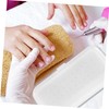 OHPHCALL Box of Manicure Tools Nail Organizer Nail Bits Clear