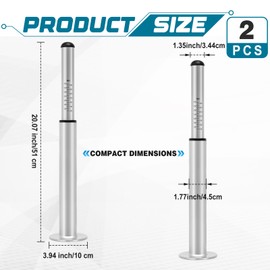 Moxweyeni 2 Pack Calibrated Nose Weight Gauge Caravan Trailer, Portable Towing Ball Indicator Tongue Weight Scale for Trailer Safety Checks, Load Capacity 100-350 kg