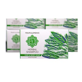 Four Elements 4E White Pine Sage Soap, Organic Herbal Soap, 3.8 OZ