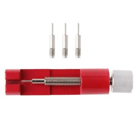 TRANZY Watch Repair Tool Kit, for Watch Back & Link Removal and Replace Strap, Metal Watch Strap Adjustment Tool for Watch Strap Resizing, Watch Strap Pins, Watch Tool kit (Red)