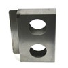 Gate Lockbox Double Hole Weldable Steel 6 7/8" x 4