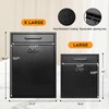 xydled Wall Mount Mailboxes with Combination Lock, Wall Mail Box
