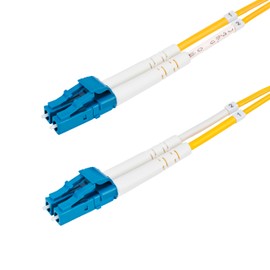 StarTech.com 10m (32.8ft) LC to LC (UPC) OS2 Single Mode Duplex Fiber Optic Cable, 9/125, 100G, LSZH Fiber Jumper Cord