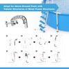 MUWOOB Above Ground Pool Skimmer with 5 Pool Skimmer Socks,