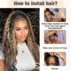 22 Inch 30# Deep Wave Bulk Hair Extensions for Boho