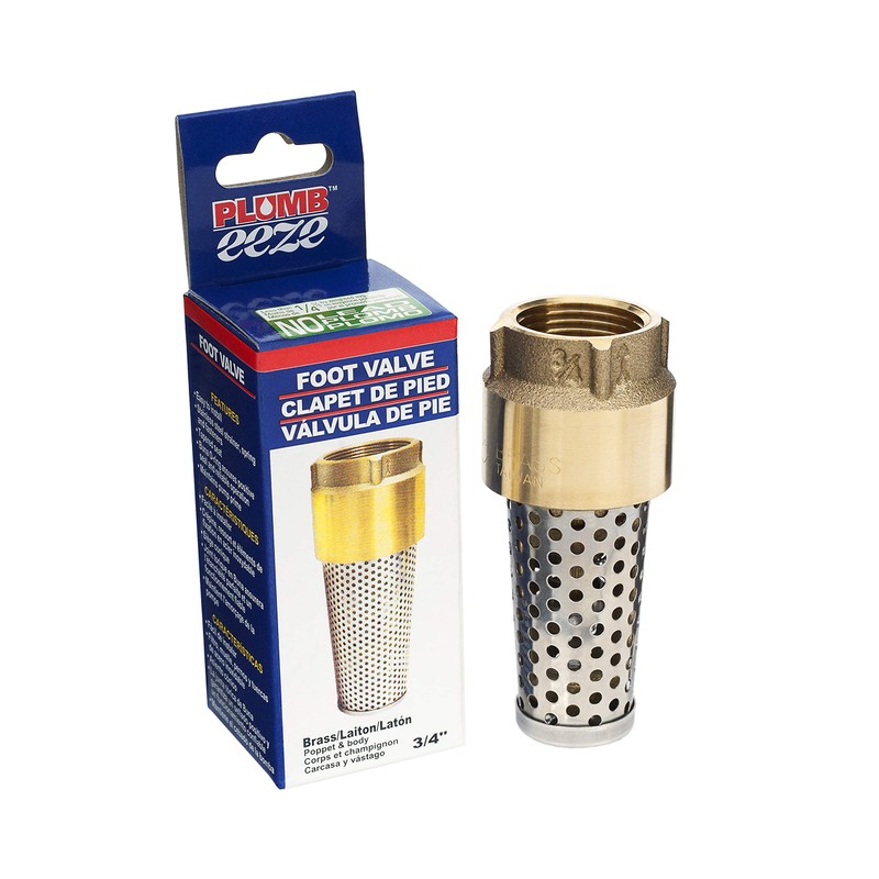 PLUMB eeze PENL-FV075 Foot Valve, One Way 3/4"
