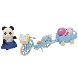 Calico Critters Pookie Panda Girl's Cycle & Skate Set, Dollhouse Playset with Figure and Accessories