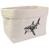 Large 'Sketchy Shark' Canvas Organiser/Storage Bag (OR00030072)
