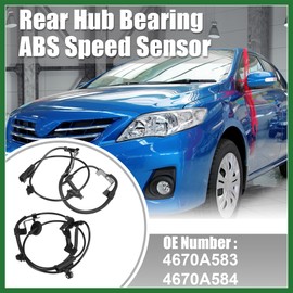 Motoforti 1 Pair Rear Left Right ABS Speed Sensor for Mitsubishi Lancer 2009-2015 for Mitsubishi Outlander 2007-2015 No.4670A583/4670A584 Long-lasting