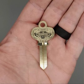 Russwin 2x Russwin 852R Key Blanks Ornate Scarce 852 Keyway Nickel Silver 5 Pin NOS