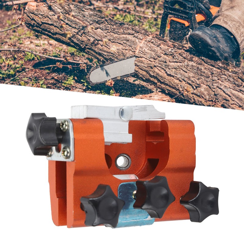 Chainsaw Sharpener Jig Kit Alloy Hand Cranked Chain Saw Sharpening