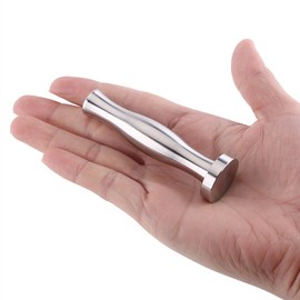 Coffee Tamper, 1Pc Stainless Steel Solid Espresso Pressing Hammer Refillable Filling Tool for Nespresso Capsules Machine Grind Diameter 2.4cm / 0.94inch