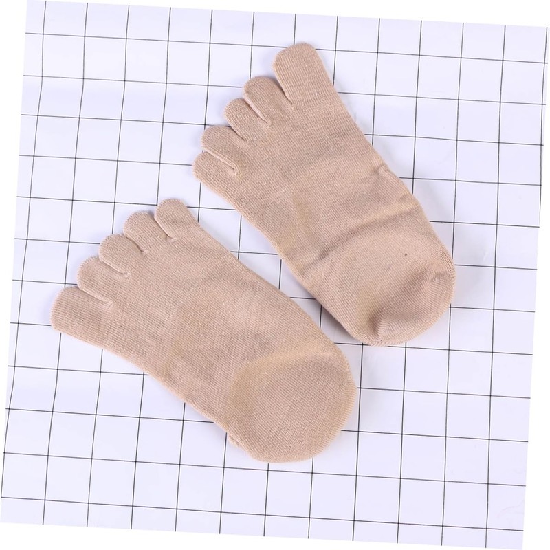 Vaguelly Toe Gel Moisturizing Socks Apricot Spa Socks for for