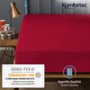 Komfortec Microfibre Fitted Sheet 180 x 200 cm, Soft Fitted