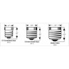 Creative Hobbies® Silicone Dipped Electric Candle Lamp Chandelier Light Bulbs,