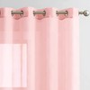 Topick Sheer Curtain with Eyelets, Transparent Curtain, Pack of 2,