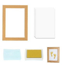 QOCUILC Baby Imprint Set - Handprint and Footprint Set for Newborns, Clean-Touch Ink Pad, Paw Print Set for Dog and Cat - Baby Shower and Gift, multicoloured