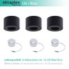 Oktaplex Lile Surface-Mounted Spotlights Black with LED Module 4.8 W