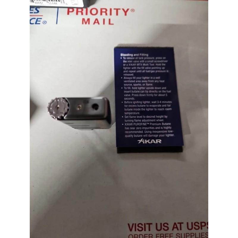 Xikar Black Mayflower Butane Cigar Windproof Refillable Lighter