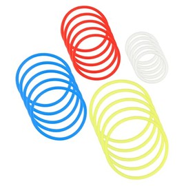 Juego de 20 bloques de construcción de sujeción con abrazadera, banda de goma de 2 x 2, 3 x 3, 4 x 4, 5 x 5, ladrillos de construcción, bandas de goma