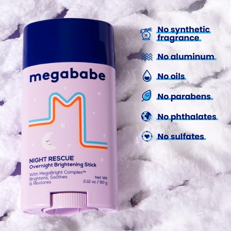 Megababe- Rescate nocturno Iluminador y calmante 2,12 oz