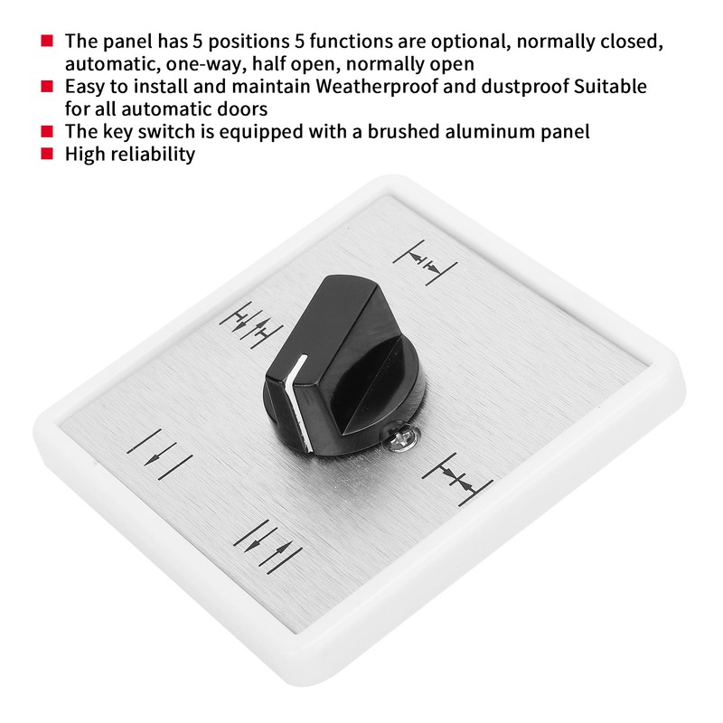 5 Positions Automatic Door Program Key Switch Multifunction Universal Reaction