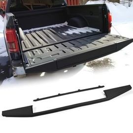 PIT66 Step Side Tailgate Moulding Protector, Compatible with Ford F150 2015-2020, Top Rear Trim FL3Z-9941018-AB, FL3Z-1540602-AA