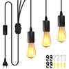 3 Heads Pendant Light E27 Lamp Holder, Pendant Lamp with