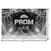 AIBIIN 7x5ft Prom 2024 Backdrop Silver and Black Prom Send