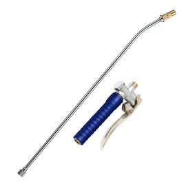 High Pressure Stainless Steel Watering Wand Sprayer Portable Garden Hose Spray Gun Adjustable Hand Sprayer for Car Lawn. (Stainless Steel)
