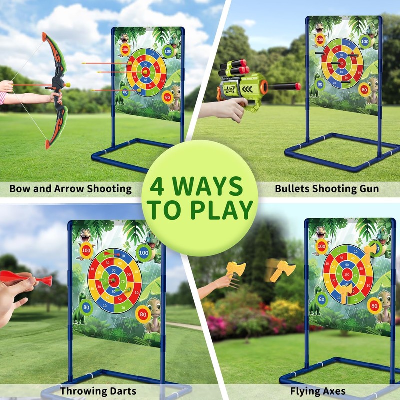 Infowush Bow and Arrow Set for Kids, 2-Pack LED Light