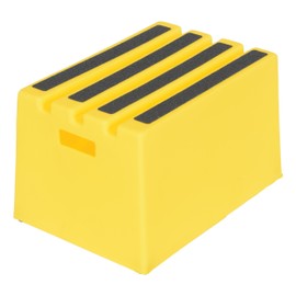 Vestil VST-1-Y Polyethylene Step Stool, 1 Step, Yellow