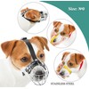 PetriStor Dog Chrome Metal Muzzles Wire Basket Adjustable Leather Straps