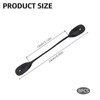 NICENEEDED 8 PCS Suspender Genuine Leather Strips, 9.4 Inch Black