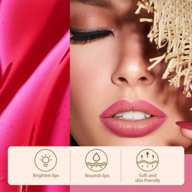 Matte Liquid Lip Stain Peel Off Lip Liner Tattoo - Delicate Pink, Waterproof Smudge-Proof Lip Gloss, Long-Lasting Non-Stick Cup Formula, Natural Peel Off Design for All Skin Types (0.12 fl oz, #00)