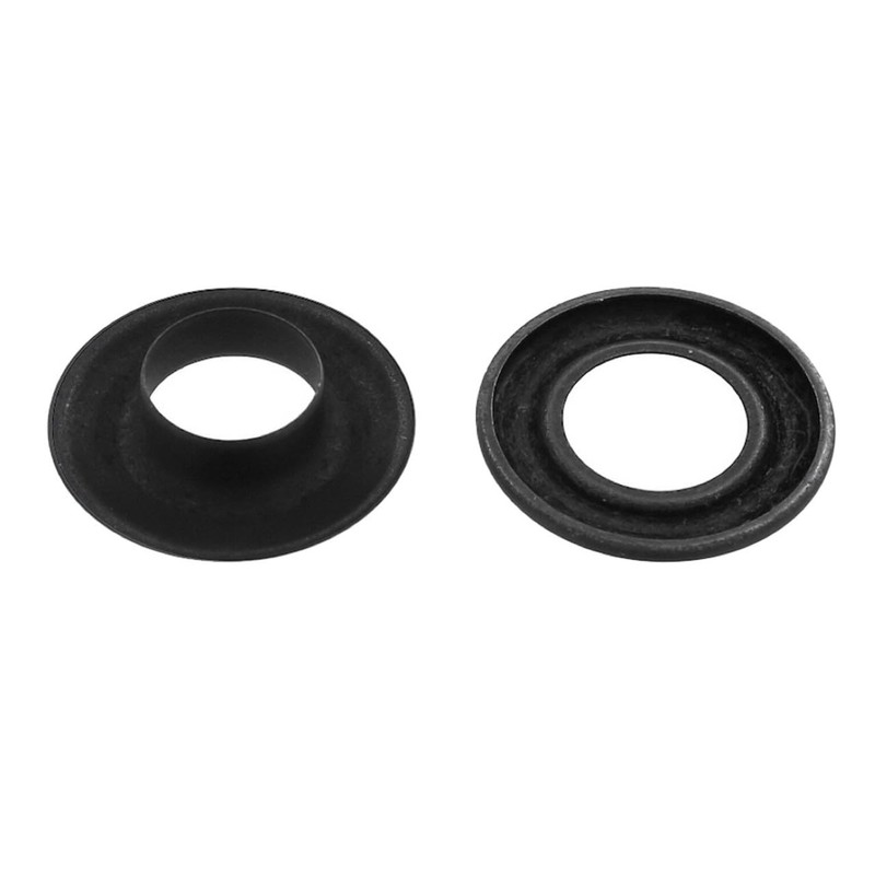 Grommet, Beveled, Black Matte, Solid Brass-LL (100 sets per bag),