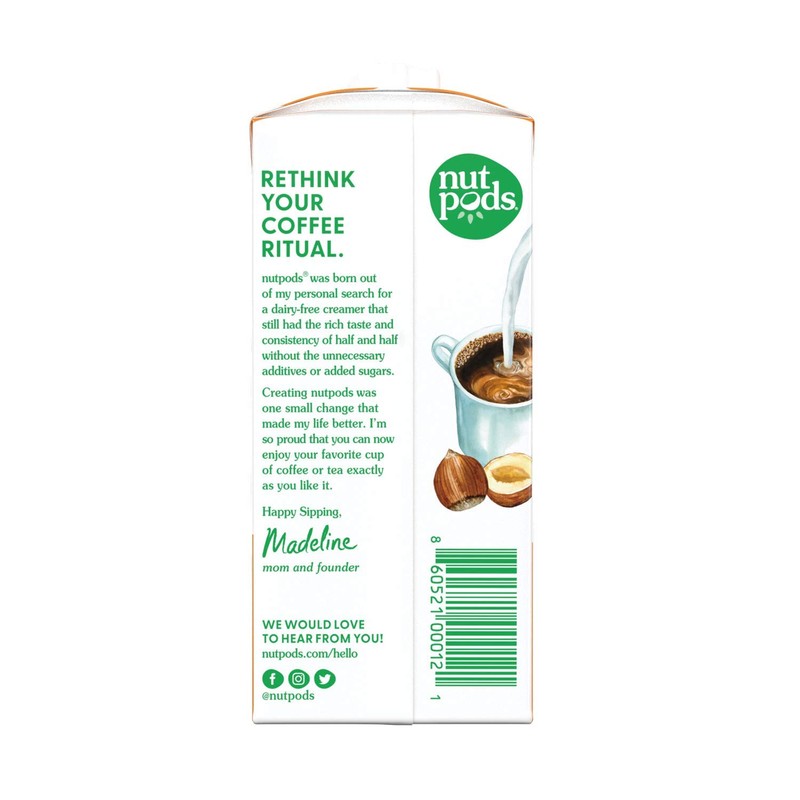 nutpods Hazelnut Creamer - Unsweetened Non Dairy Creamer Made from