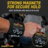 NoBrand Magnetic Wristband for Holding Screws, Nails, Drill Bits-Black-Bla