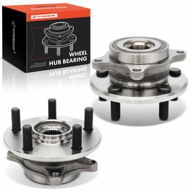 A-Premium 2 x Front Wheel Bearing and Hub Assembly with 5-Lug Compatible with Acura RL 2005-2012, AWD Only