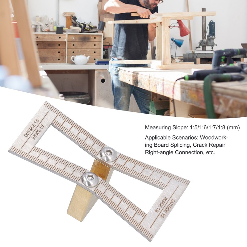 Dovetail Marker Woodworking Dovetail Scribing Gauge Measuring Tool with 1:5/1:6/1:7/1:8