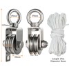 Hoist Pulley System Heavy Duty Stainless Steel, Snatch Swivel Block